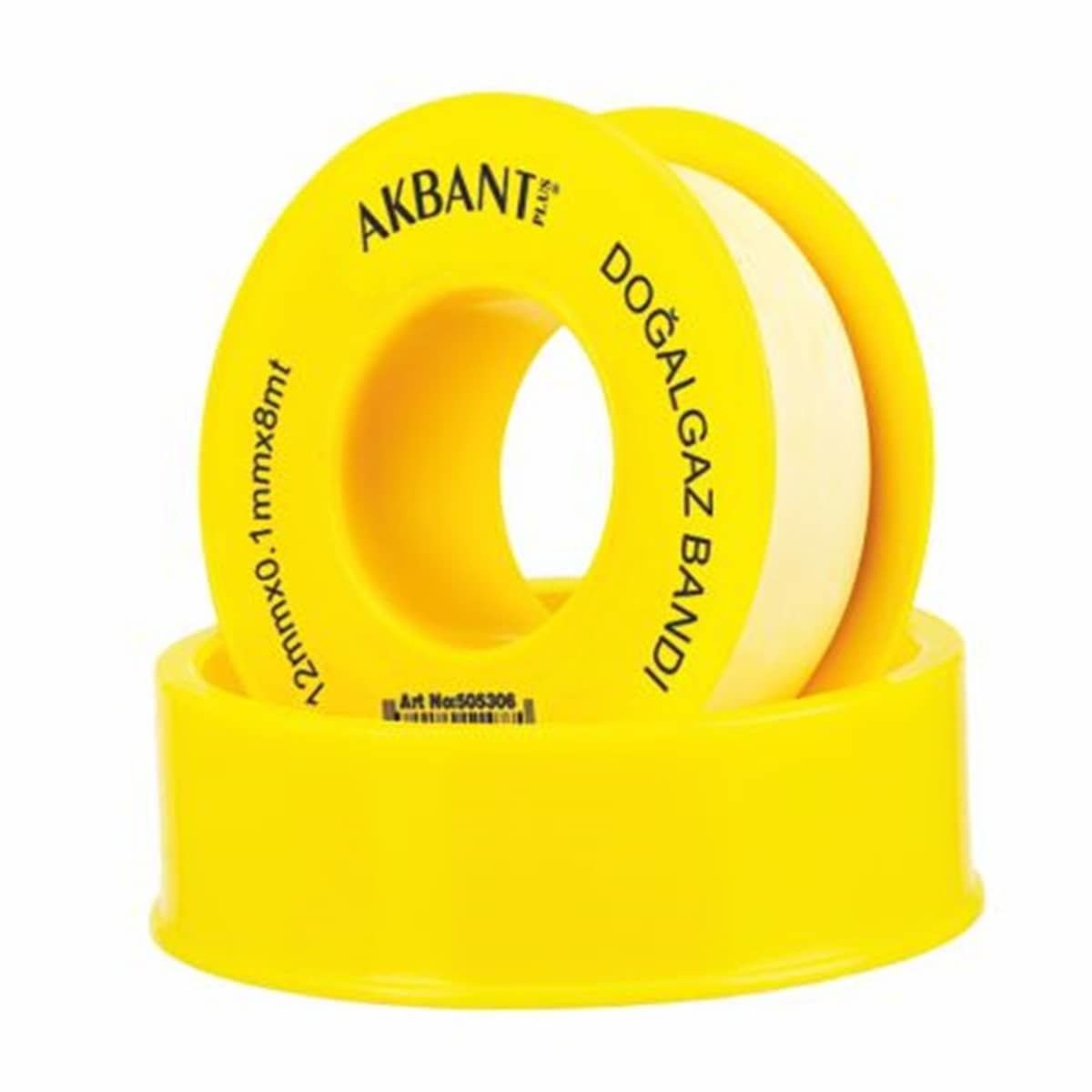 Akbant Teflon Bant Doğalgaz 12Mmx0.1Mmx8Mt